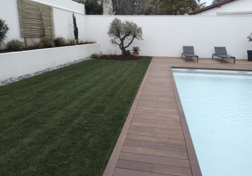 notre gazon naturel dans le jardin de nos clients