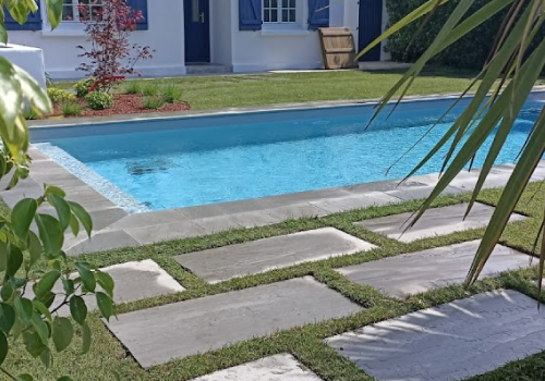 notre gazon naturel dans le jardin de nos clients