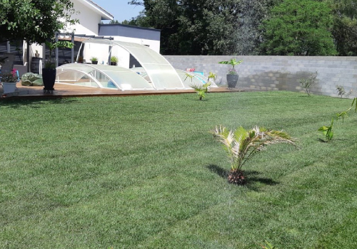 notre gazon naturel dans le jardin de nos clients
