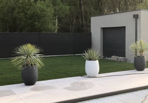 notre gazon naturel dans le jardin de nos clients